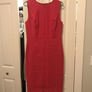 NWOT Ann Taylor Coral Tweed Dress sz 8